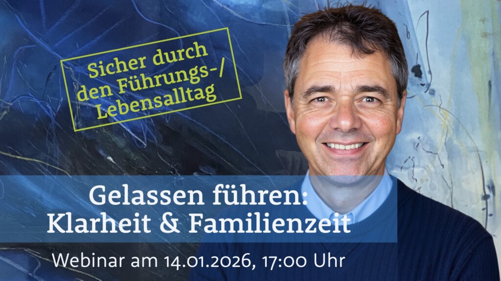 Robert Jautschus Portraitfoto zur Webinarankündigung Gelassen führen